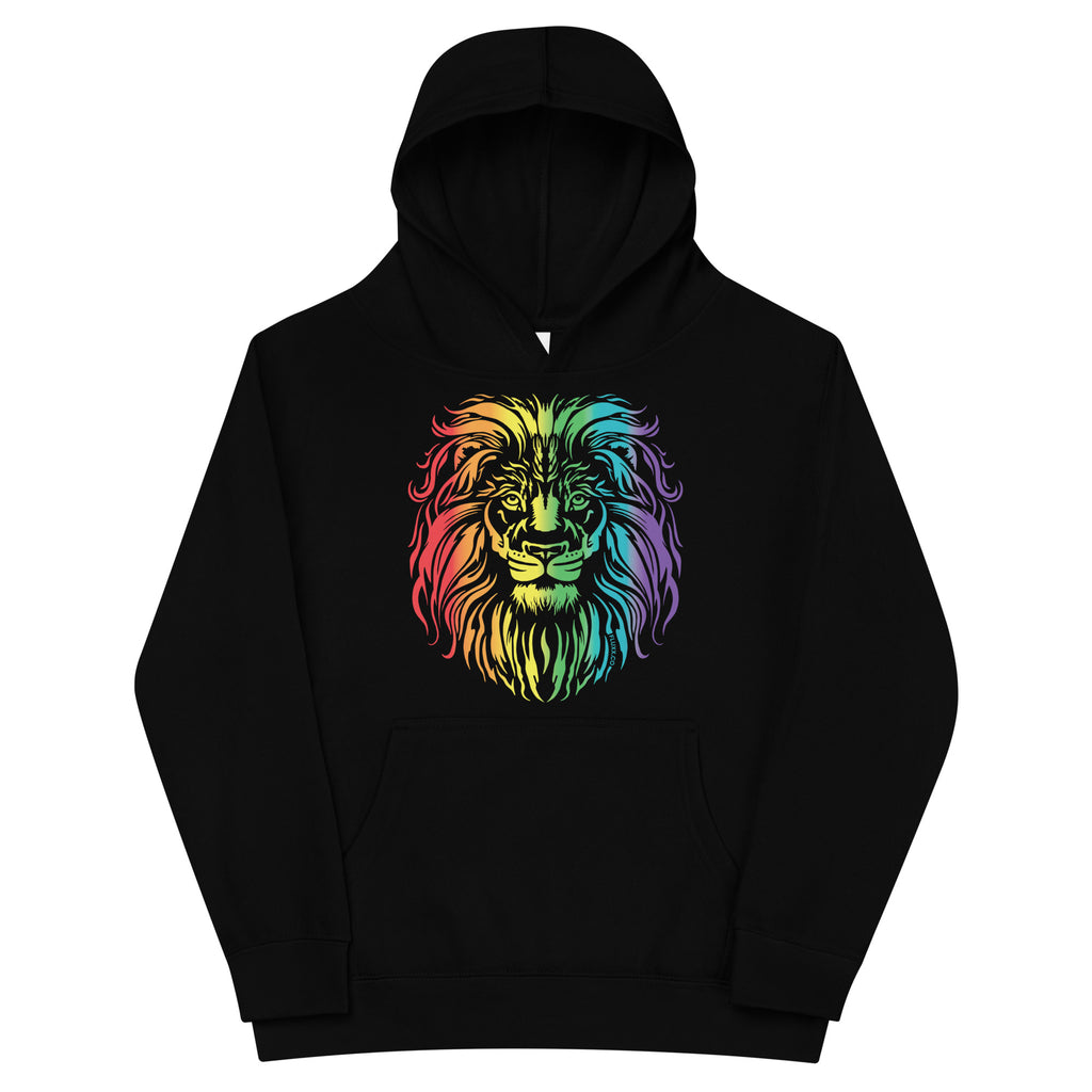 FluxxCo_Rainbow_Lion_Youth_Hoodie_lay_flat