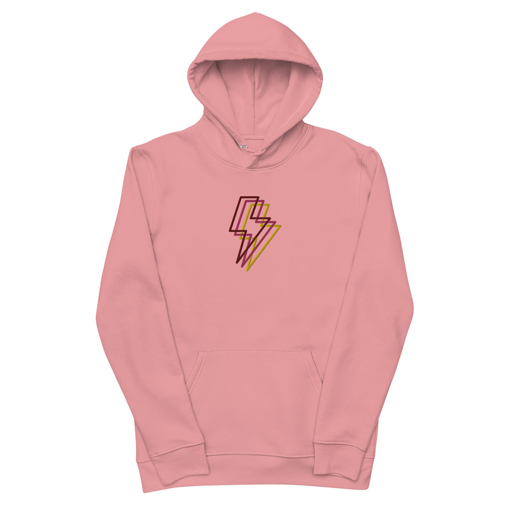Bolts 3D Pink Eco Hoodie