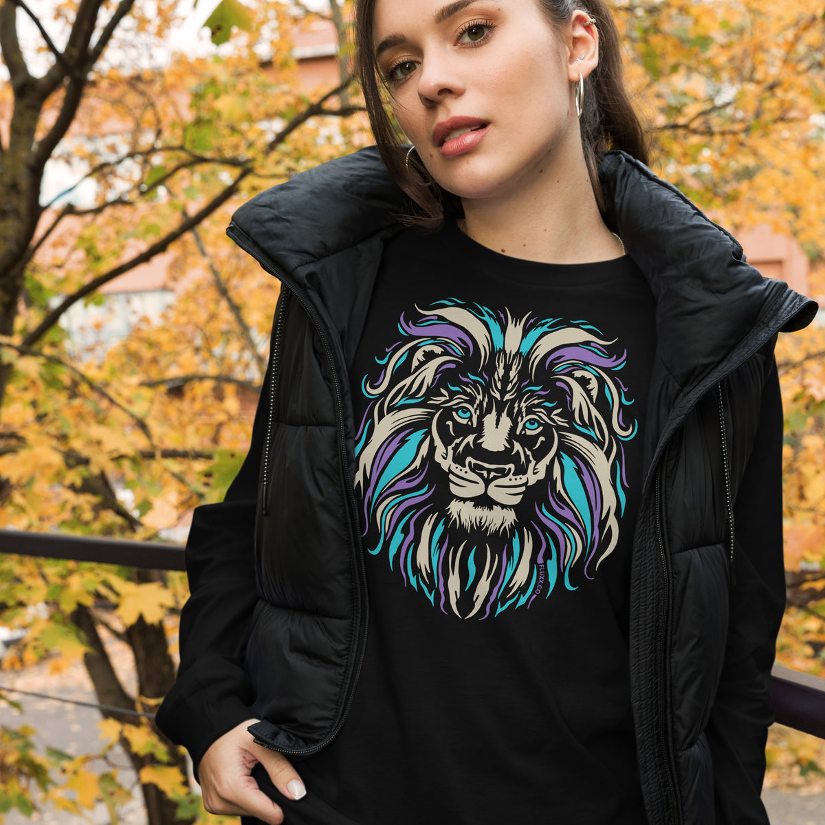 Heart of a Lion Long Sleeve Tee Black – FLUXX Collective