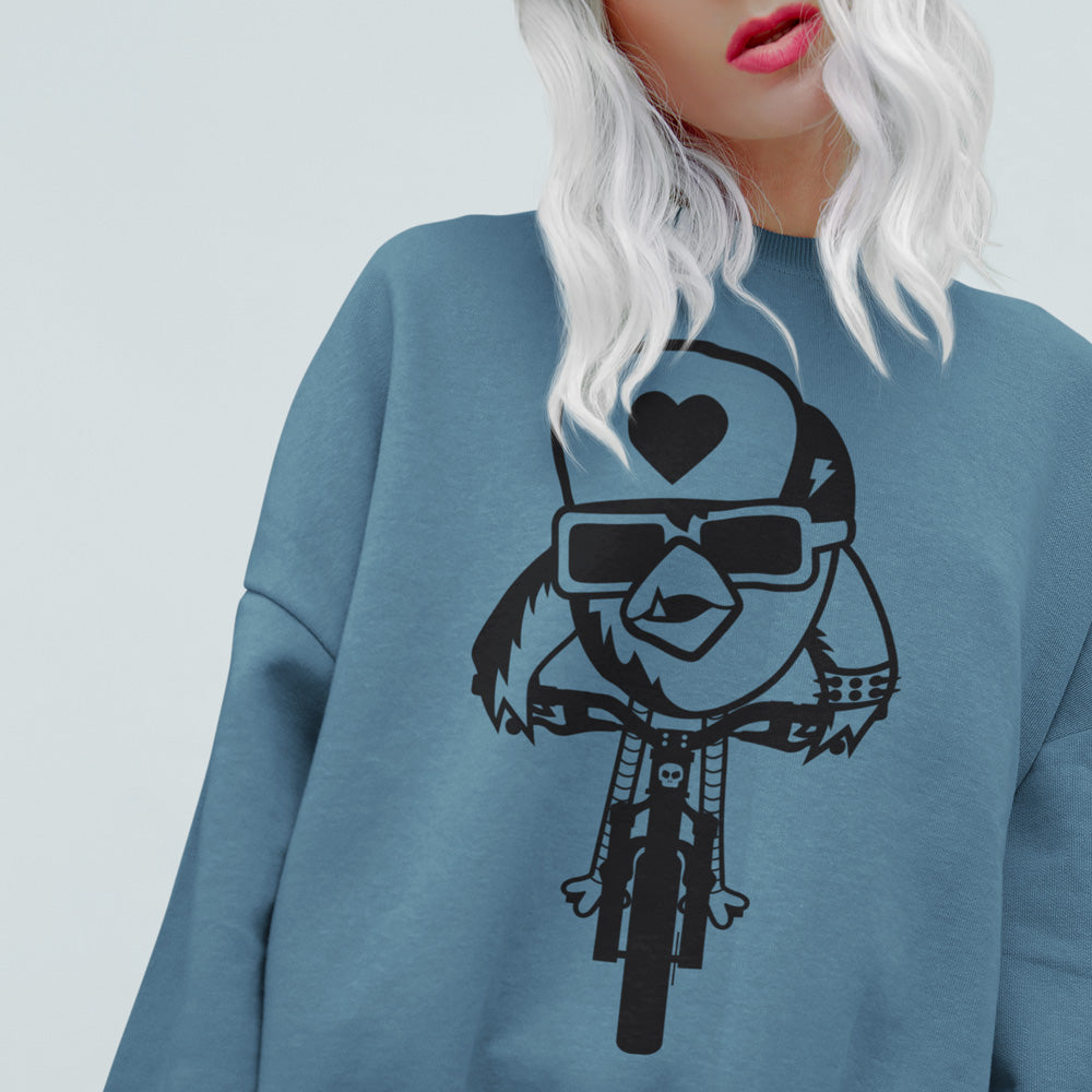 Bike Birdy Sweatshirt Indigo