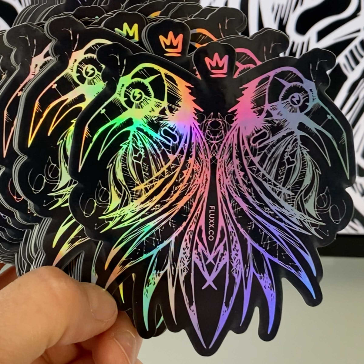 Royal Raven Stickers 3-Pack – FLUXX Collective