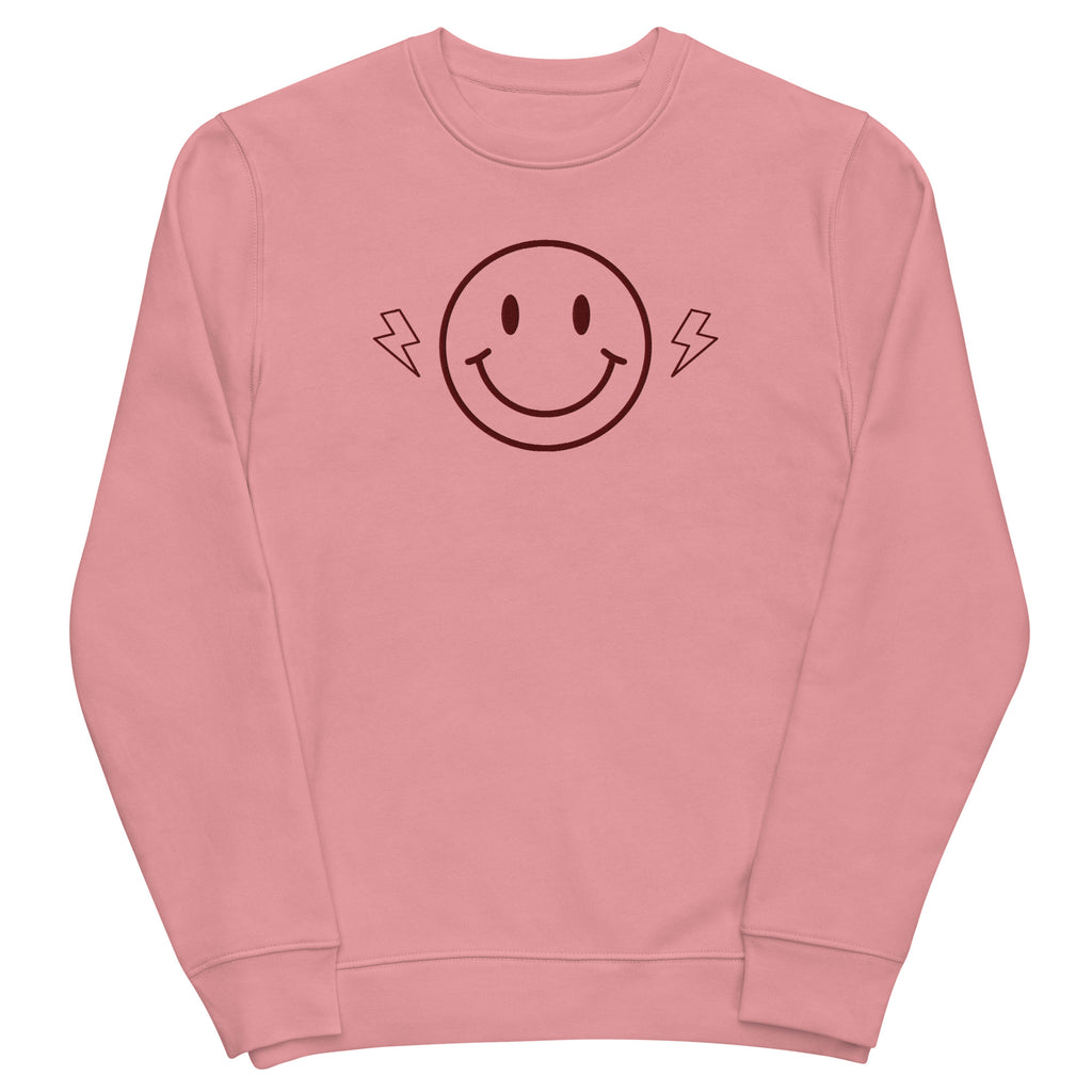 Smiley Bolts Pink Eco Sweatshirt