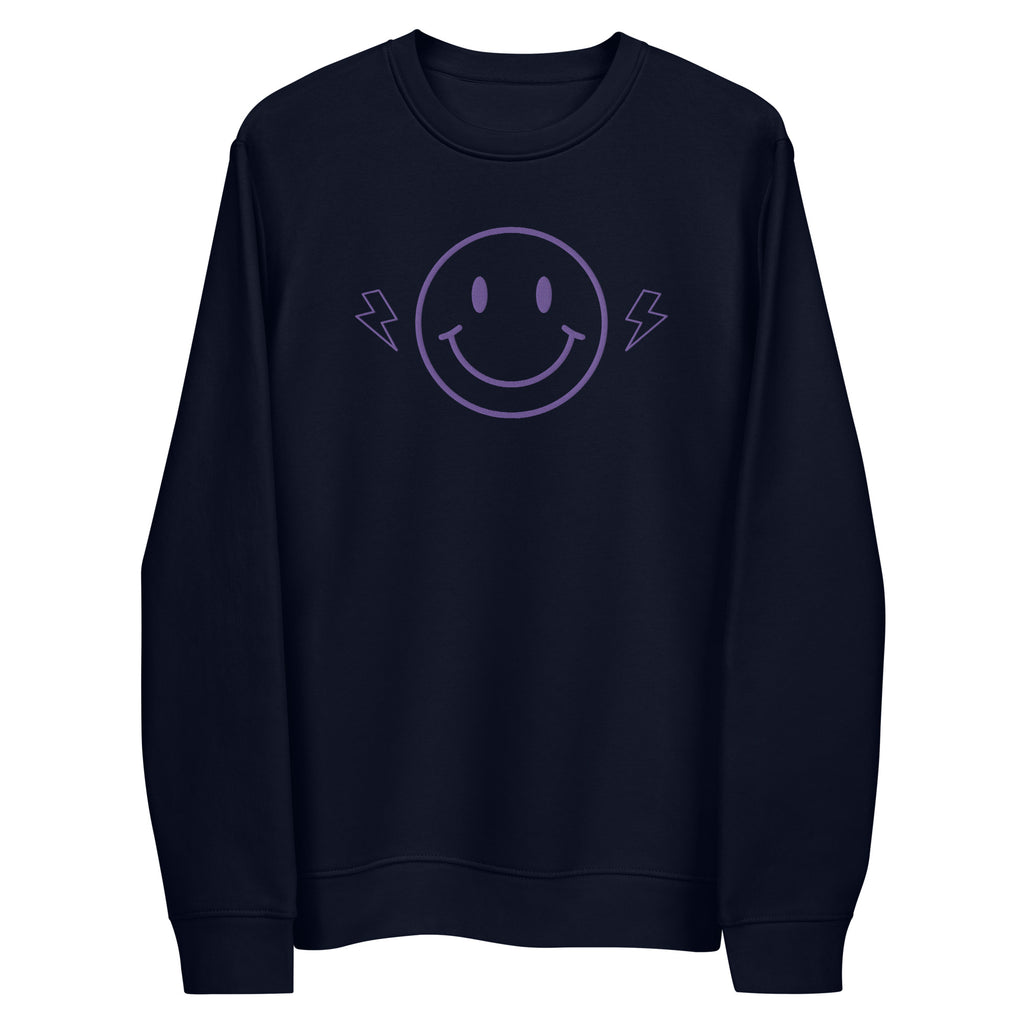 Smiley Bolts Navy Eco Sweatshirt
