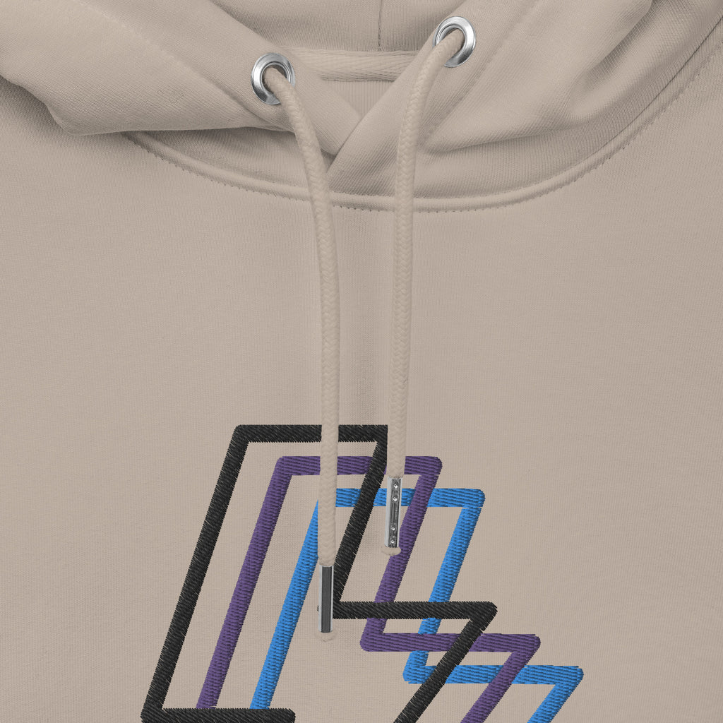 Bolts 3D Tan Eco Hoodie FLUXX Collective